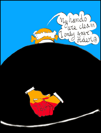 illustration: my hands are clean: i only gave orders